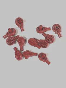 LEGO DARK RED TECHNIC ROTATION JOINT BALL LOOP LOT / QTY 12x / Part #47455 - Picture 1 of 2
