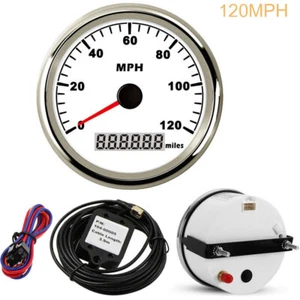 85 mm 120 mph velocímetro GPS impermeable odómetro para motor marino automático STOCK DE EE. UU. - Imagen 1 de 8