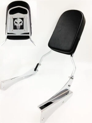Skull Backrest Sissy Bar For 2001-2006 Honda Shadow Spirit 750 / VT750 - Image 1 of 4