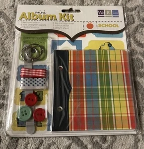 We R Memory Keepers Mini Album Kit SCHOOL 4" x 4" Ring Bound - Picture 1 of 2
