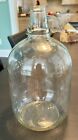 Vintage One Gallon Clear Glass Jug with Finger Loop handle farmhouse No Chips