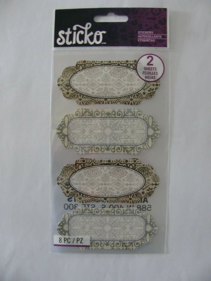Sticko Stickers FARMHOUSE LABELS 2 Sheets 8 Pieces Total NIP - Image 1 of 1