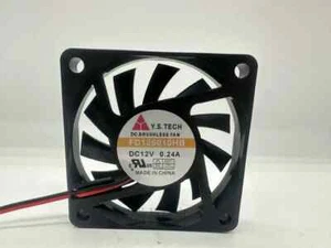 Ventilateur refroidissement serveur Y.S.TECH FD126010HB DC 12V 0.24A 2 fils 60X60X10mm - Photo 1/2