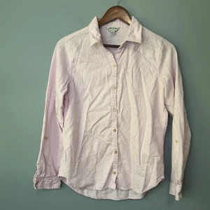 Orvis Women’s Pink Linen Blend Button Down Shirt. Size Small - Picture 1 of 9