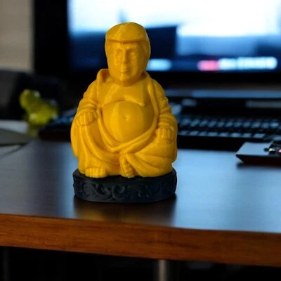 3D Printed Golden Donald Trump Buddha - Image 1 of 4