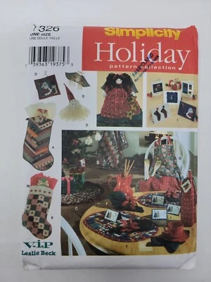 Simplicity Crafts 7326 Christmas Home decor Sewing Pattern - Image 1 of 2