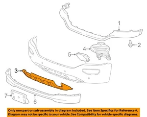 GM OEM 16-19 Sierra 1500 Front Bumper Bumper Components-Skid Plate 23243493 - Picture 1 of 2