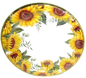 Platos de cena de papel girasol de 9", 12 quilates por Celebrate It™ - Imagen 1 de 1