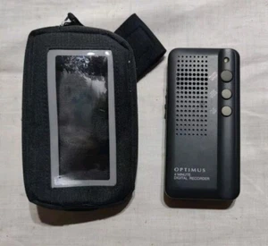 OPTIMUS DR-10 digital recorder 4 minute Radio Shack 14-1114 W/Case Vintage - Picture 1 of 4