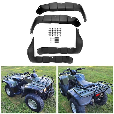 Protector de barro contra salpicaduras de guardabarros 4 piezas para Honda Rancher 350 TRX350 TM/TE/FM/FE 2000-2003 Foto 1 de 4