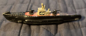 vintage tootsietoy submarine toy 5" long 