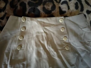 Designer Vintage Oscar de la Renta Ivory Wool Pencil Dress Skirt USA 28” Waist - Picture 1 of 7