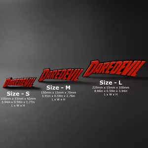 Letrero de exhibición con logotipo impreso en 3D de Daredevil - cómics/espectáculo - Imagen 1 de 3