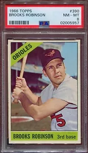 1966 Topps #390 Brooks Robinson PSA 8 Baltimore Orioles - Picture 1 of 2