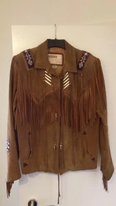 Gr. M / 42 Hochwertige Damen Wildleder Cowboy-Fransenjacke (NP 1300,-) - Bild 1 von 5