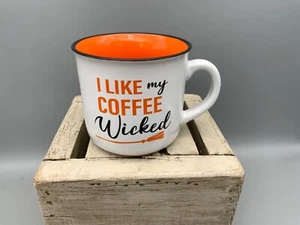I Like My Coffee Wicked Mug 15 Oz Witches Broom Halloween Spooky Fall - Picture 1 of 6