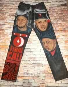 Pantalones de mezclilla para hombre Guess negros 34" x 34" Doc. Pantalones pintados Hekyll & Mr. Jive - Imagen 1 de 7