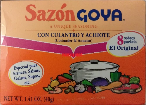 Sazon Goya Tempero Econo Pak 8 A 20 Pacotes 1/2/3 CAIXAS TODOS OS TAMANHOS ORIGINAIS - Imagem 1 de 1