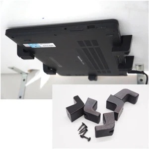Support pour ordinateur portable sous bureau avec vis universel support sous table/bureau - Photo 1/10