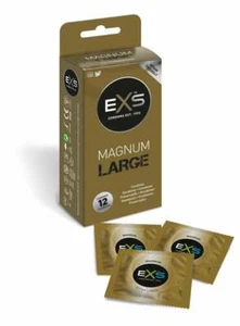 EXS Magnum große Kondome 12er-Pack XL stark geschmiert vegan sicher Sexkautschuke - Bild 1 von 5