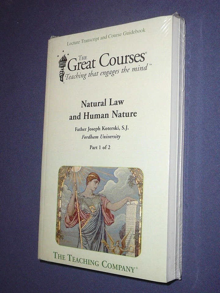 Teaching Co Great Courses TRANSCRIPTS :        NATURAL LAW and HUMAN NATURE  new - Image 1 of 1
