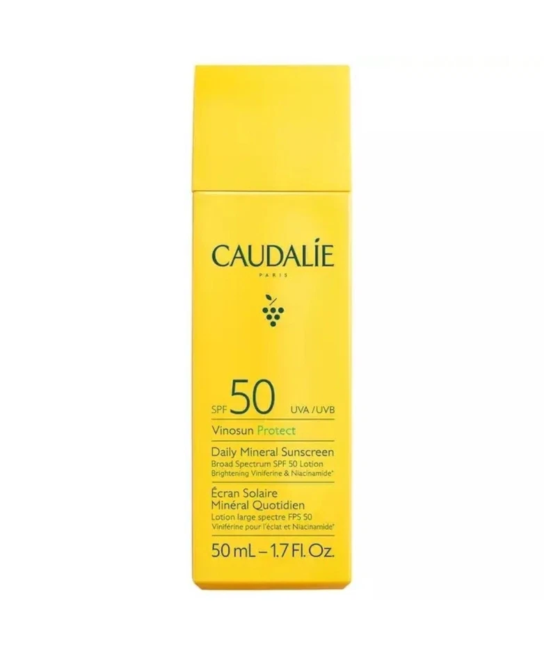 Caudalie Vinosun Protect Brightening Daily Mineral SunscreenSPF 50, 50ml UNBOXED - Image 1 of 1
