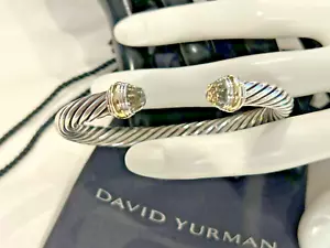 D. YURMAN 14KT.&.925-7,0m KLASSISCHES KABEL-w-PRASSOLITE ENDS-WGT-40,9grm-UBR-1-$895 - Bild 1 von 7