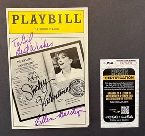 ELLEN BURSTYN ~ Signed/Auto ~ Shirley Valentine PLAYBILL Oct 1989 ~ JSA COA - Picture 1 of 13