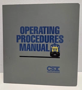 Manuel des procédures d'exploitation du transport CSX 1992 - Reliure Detroit & Corbin - Photo 1/6