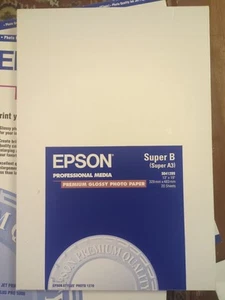 EPSON S041289 PROFESSIONAL MEDIA PREMIUM GLOSSY PHOTO PAPER 20 Sheets 13" x 19" - Afbeelding 1 van 7