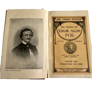 The Works of Edgar Allan Poe The Cameo Edition 1904 7 Volumes Missing Vol 9,6,4 - Imagen 1 de 14