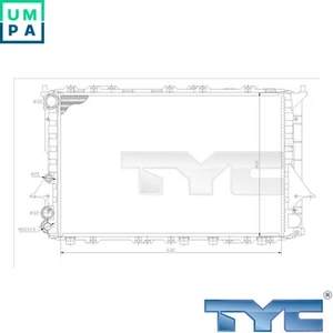 RADIATOR ENGINE COOLING 702-0027 FOR AUDI 100C4/A6C4 ACE/AAD/ABK/AAE 2.0L 4cyl - Picture 1 of 6