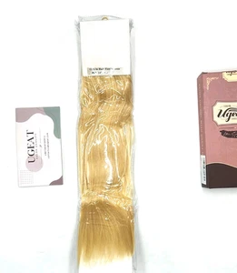 Ugeat 100% Human Hair Extensions Blonde 16" Clip in 7 Pieces - Picture 1 of 4