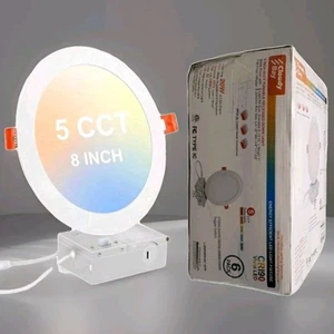 20W 8 inch LED Recessed Lights,5Color 2700K/3000K/3500K/4000K/5000K (6 - PACK) - Picture 1 of 12