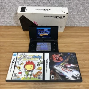 Nintendo DSi Matte Black Handheld With 1Gb Memory Card And 3 Games No Charger - Picture 1 of 13