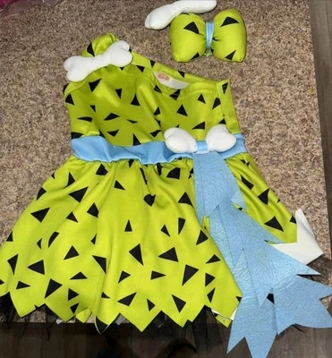 Disfraz de Guijarros TALLA Niño Pequeño 6-9 M Cavegirl Edad de Piedra Conjunto-Hecho a Medida Foto 1 de 4