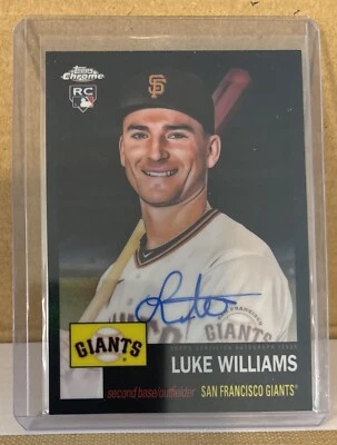 2022 Topps Chrome Platinum Luke Williams Black Auto /10 - Image 1 of 2