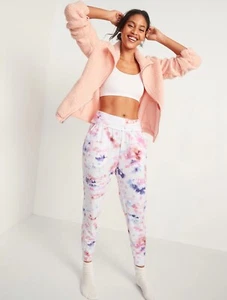Old Navy Women’s Mid-Rise Live-In Jogger Yoga Pants Sweatpants Tie Dye Size M - Picture 1 of 18