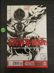 Variante boceto Quesada Superior Spider-Man #1 casi nuevo/como nuevo páginas blancas - Imagen 1 de 3