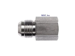 5/8" Male JIC X 1/2" Female NPTF, 37° Flare to Pipe Adapter Hydraulic 2405-10-08 - Picture 1 of 3