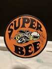 Richard Petty Autographed  Dodge Super Bee Logo Metal Sign 12''