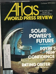 Atlas Magazine October 1979 Solar Power's Future Jimmy Carter Egypt - Picture 1 of 1