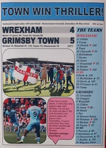 Wrexham 4 Grimsby 5 - 2022 National League Play-off Halbfinale - Souvenir Print - Bild 1 von 1