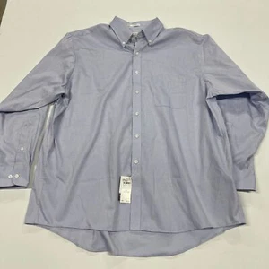 Van Heusen Pinpoint Anzughemd Herren 18 blau Business formell normale Passform klassisch - Bild 1 von 7