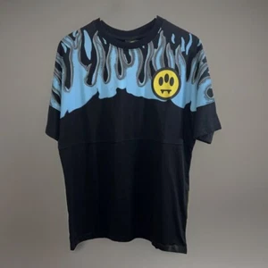 Neu mit Etikett Barrow Streetwear grafisches Flammenhemd für Herren Erwachsene Größe Medium - Bild 1 von 5