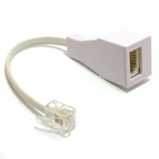 10cm RJ11 4 Wire to BT Telephone Female Socket US To UK Adapter 6P4C [007143]