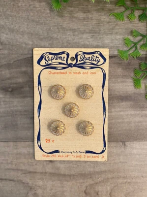 Old Buttons NOS Bakelite Buttons Supreme Quality Style 210 5/8” 5 - Image 1 of 4