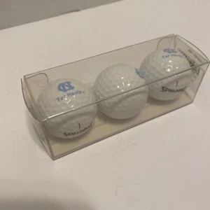 Vintage - 1990 - University of North Carolina Tar Heels logo 3 golf balls - NCAA - Picture 1 of 9
