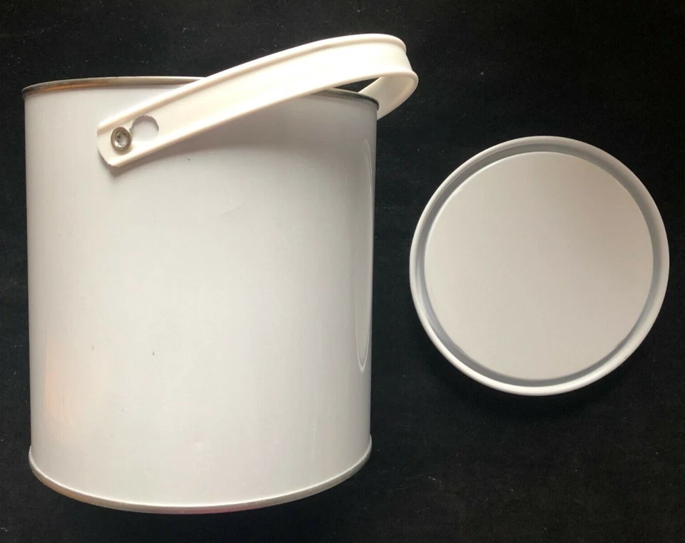 Blechdose Weissblechdose Weissblech Leerdose mit Henkel und Deckel 5 Liter - Bild 1 von 1