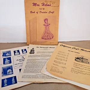 Vintage 1953 "New Book of Dresden Craft" Plaster Craft Manual Material 1950s - Picture 1 of 7